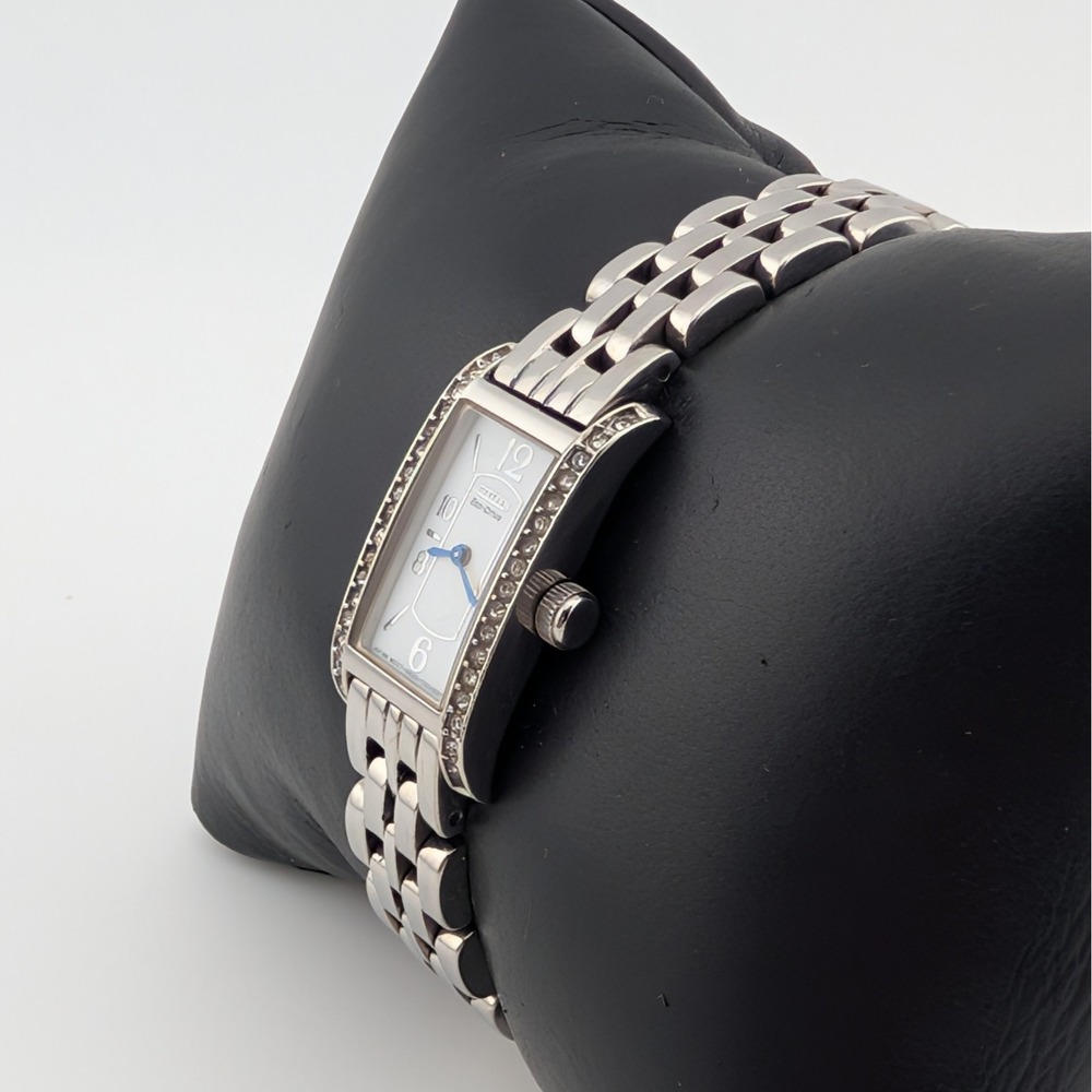Citizen Eco-Drive G620-T002820 Petite Palodoro Swarovski Crystal Tank Watch Blue - Picture 5 of 10